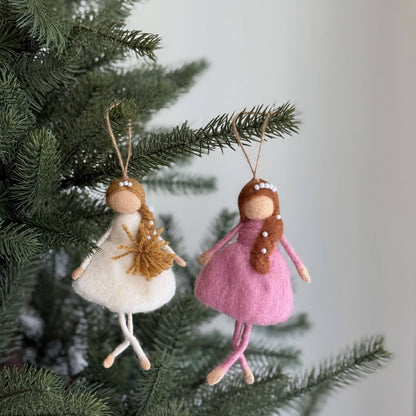 Felt Ornament - Ballerina: Pink Dress