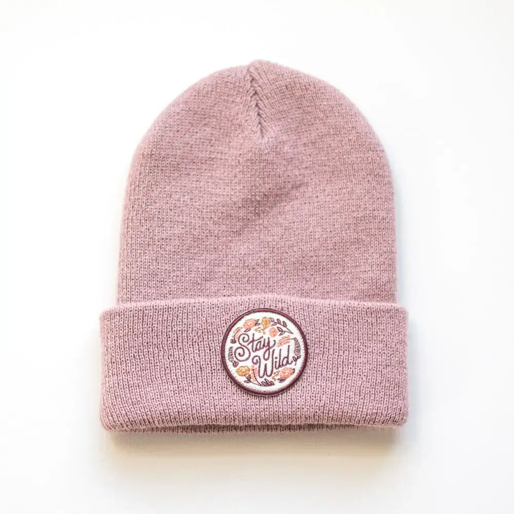 Stay Wild Rose Beanie Youth/Adult