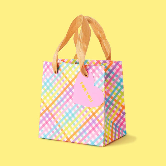 Gift Bags - Colorful Gingham: Small