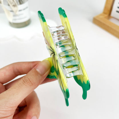 Hair Claw Clip: Green Butterfly