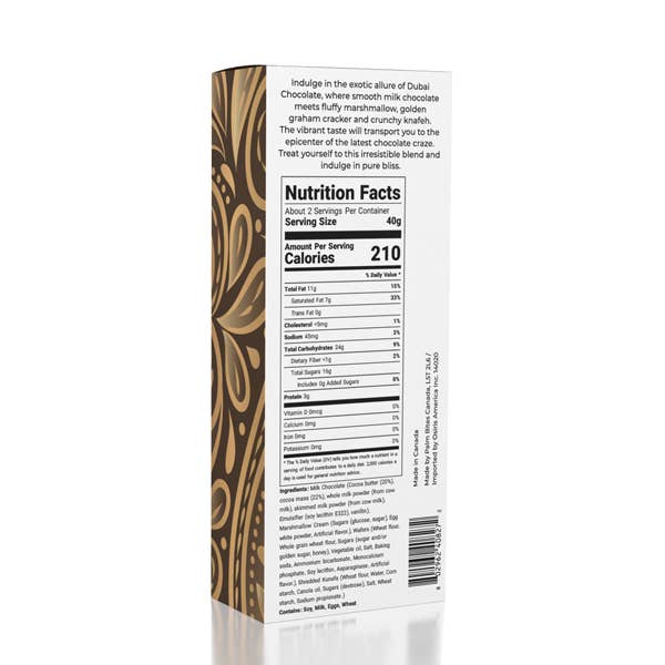 Dubai Chocolate Bar S'mores by Oasis Treasures (2.65oz)