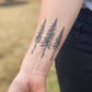 Pine Trees Temporary Tattoo: 1-Pack