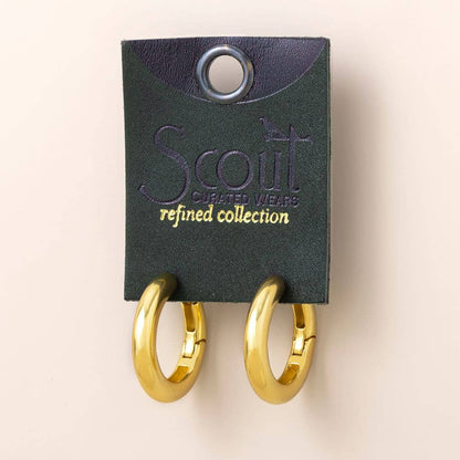 Refined Earring Collection - Med Stellar Hoop/Gold Vermeil