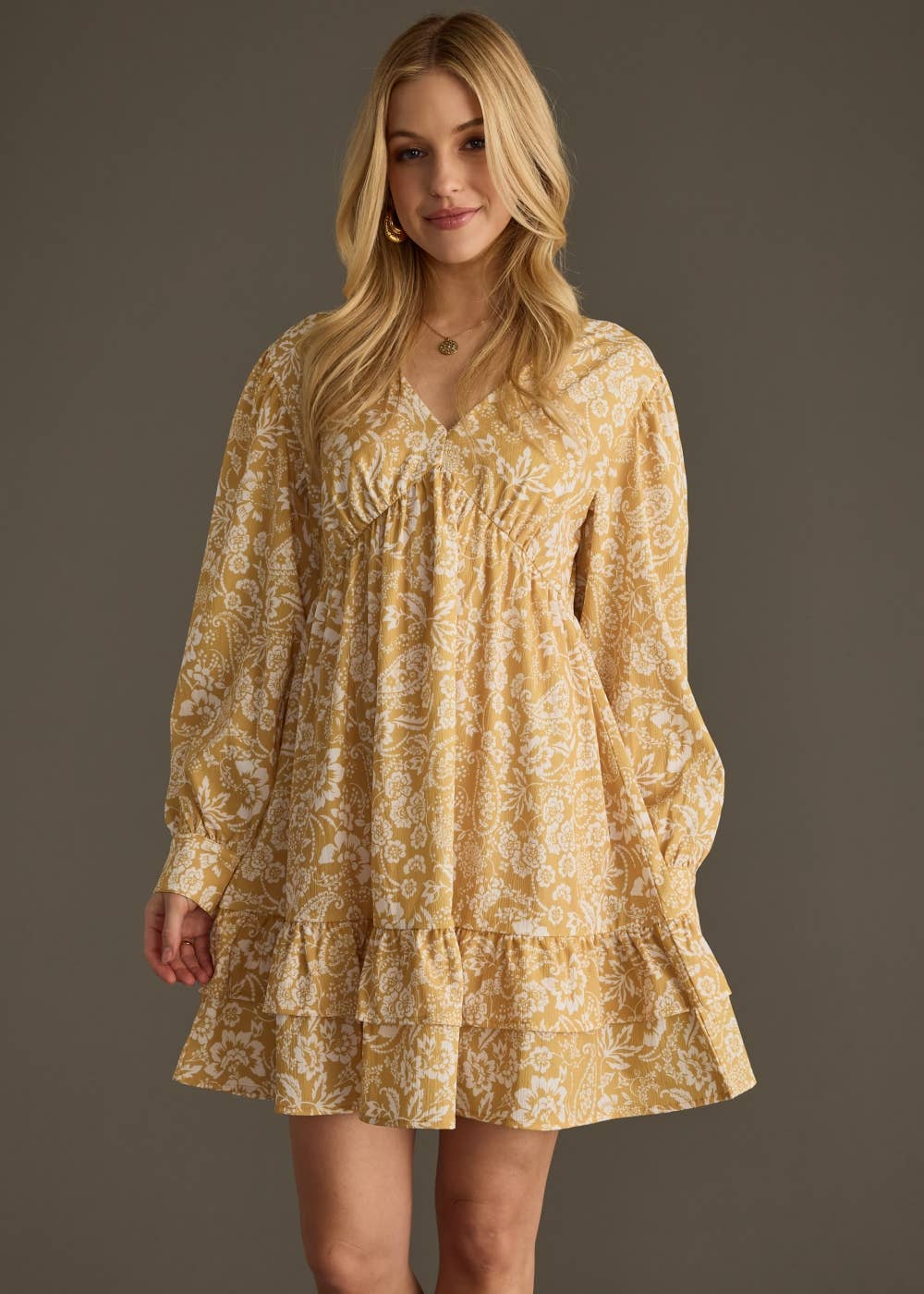Yellow Floral Dress