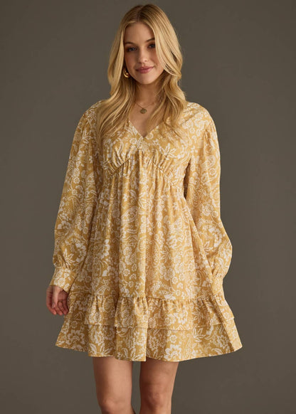 Yellow Floral Dress