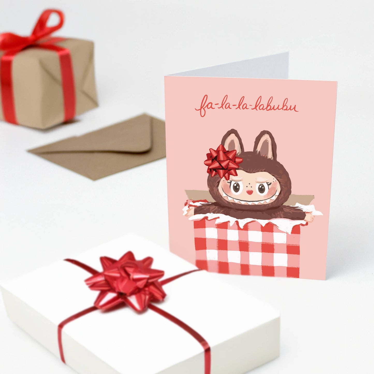 Greeting Card - Fa-la-la-labubu Holiday Card