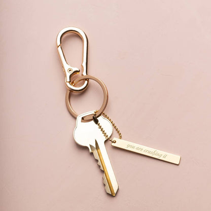 Hidden Message Bracelet - Loved/Rhodochrosite/Gold