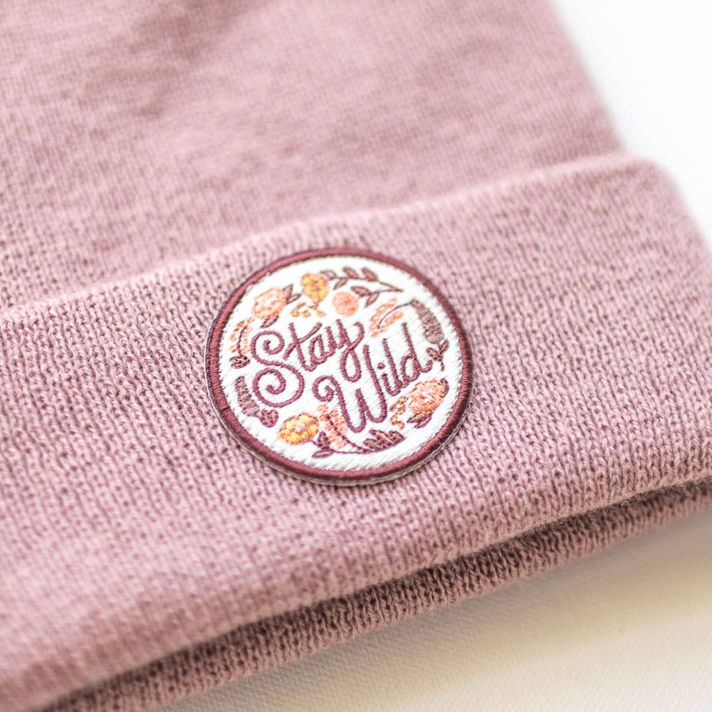 Stay Wild Rose Beanie: Youth/Adult (Fits Ages 5+)