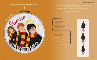 Harry Potter Cross-Stitch by Editors of Thunder Bay Press: Kit - Paperback