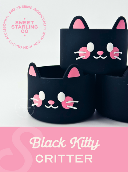 Critter Tumbler Boots: Black Kitty