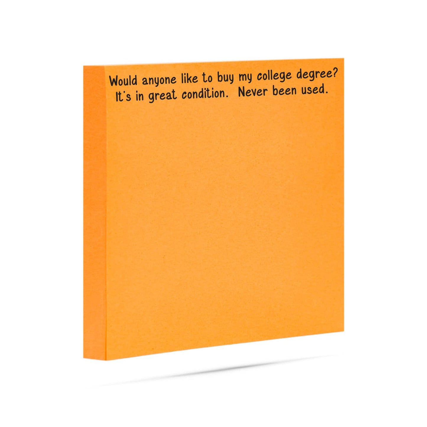 Would anyone like to buy my college degree | sticky notes