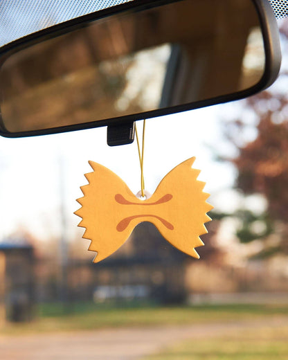 Farfalle Bowtie Pasta Hanging Air Freshener - Lemon Scent -