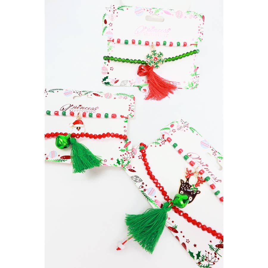2-Pcs Christmas Theme Bracelet