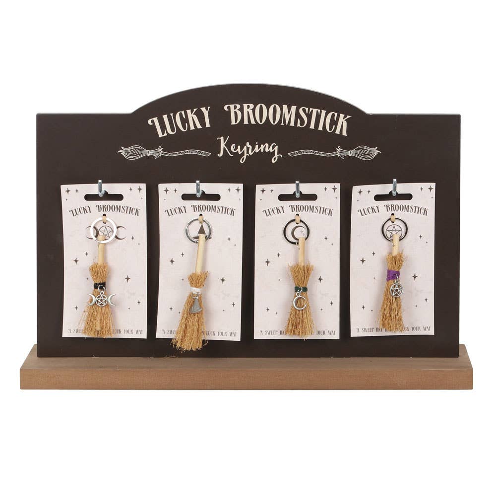 Lucky Halloween Broomstick Keyring