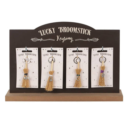 Lucky Halloween Broomstick Keyring