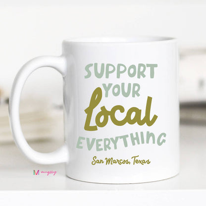 Support Your Local Everything Mug, Green