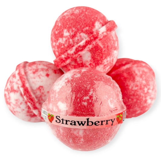 Large Bath Bombs: Strawberry