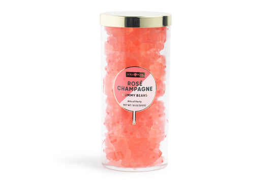 Large Rosé Champagne Gummy Bears Tube