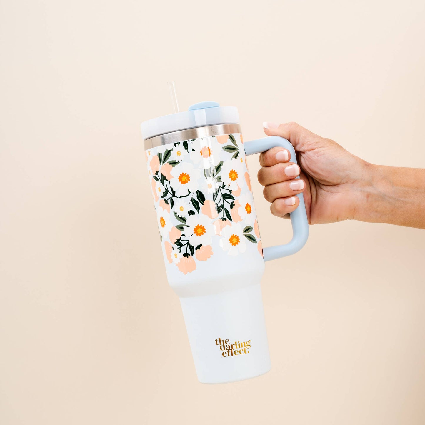 40oz Take Me Everywhere Tumbler - Flower Talk