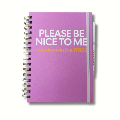 Please Be Nice To Me Journal (funny, gift, notebook)