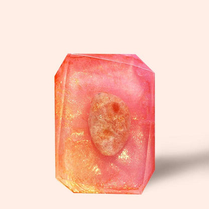 Sun Child - 3oz Peach Crystal Infused Bar Soap