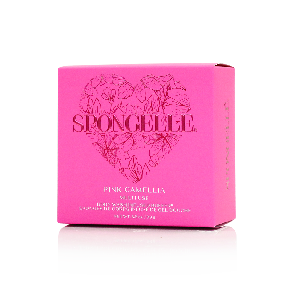 Pink Camellia Valentine's Day Heart Buffer