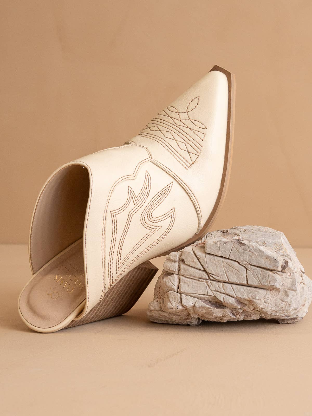 The Kiara Off White Mule