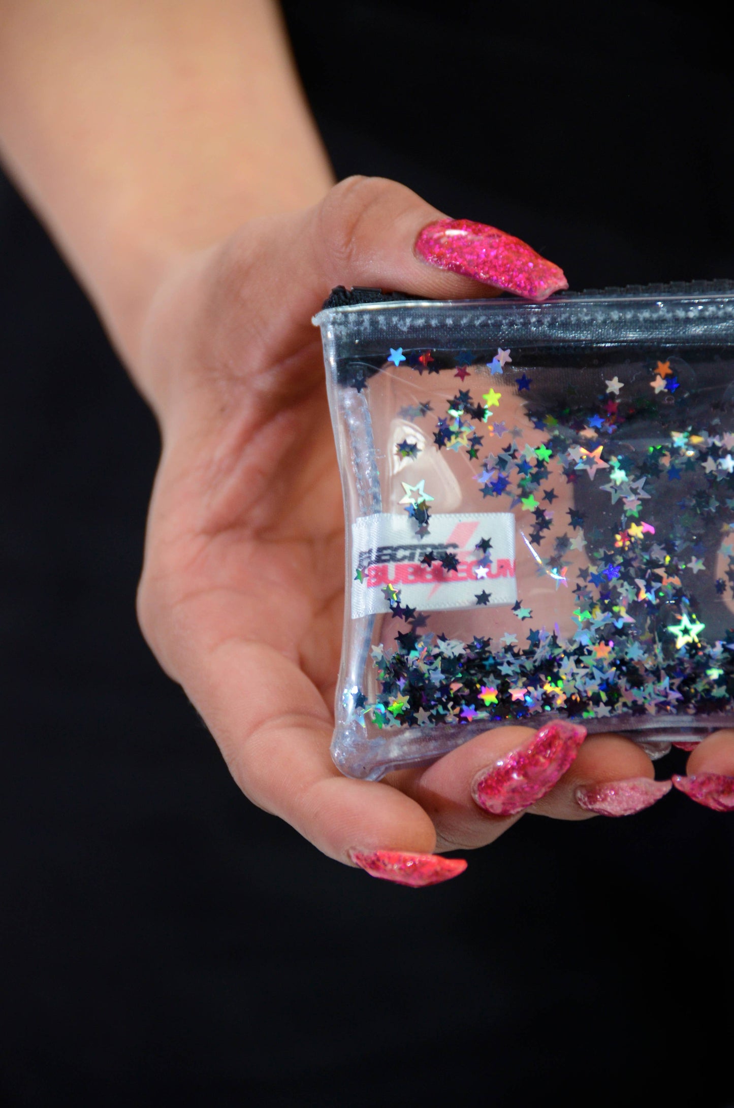 Liquid Glitter Coin Purse-Midnight Glam