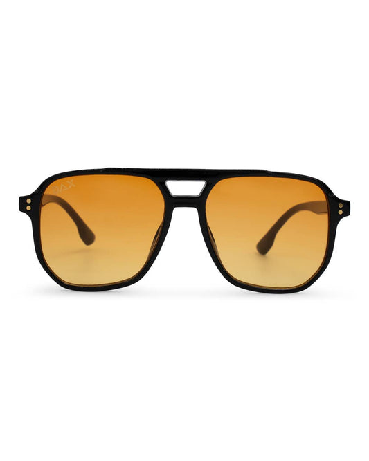 Skye - Unisex Oversized Aviator : Amber