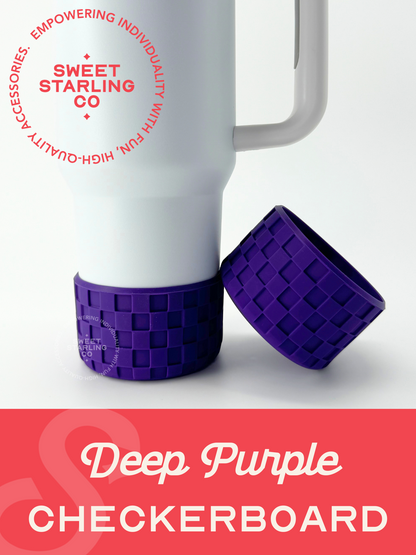 Checkerboard Tumbler Boots- Deep Purple