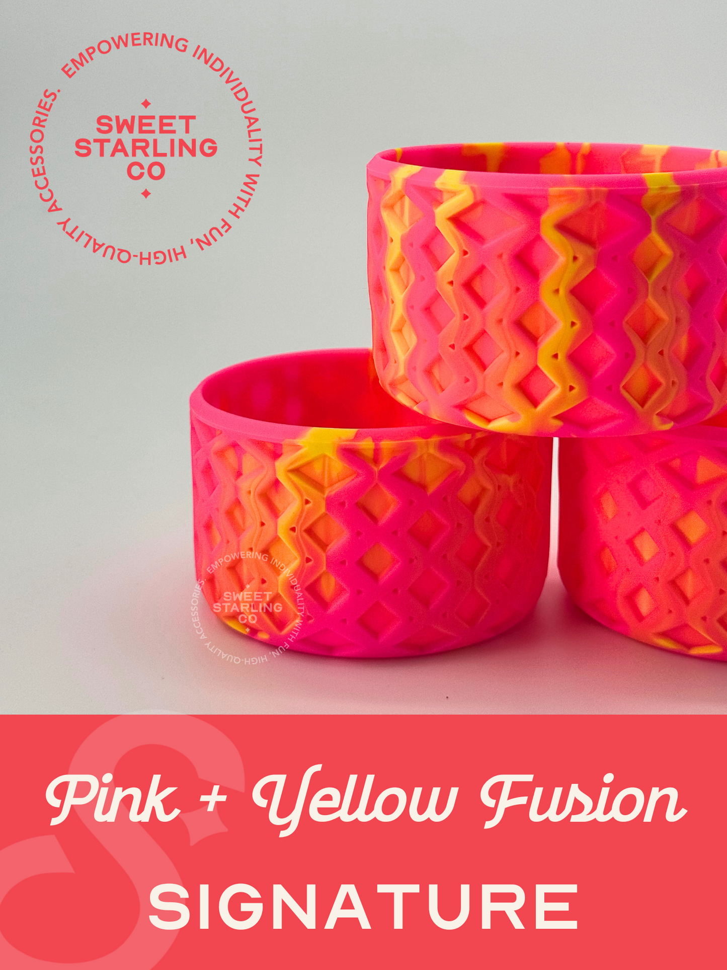 SSC Signature Tumbler Boot- Hot Pink + Yellow Fusion