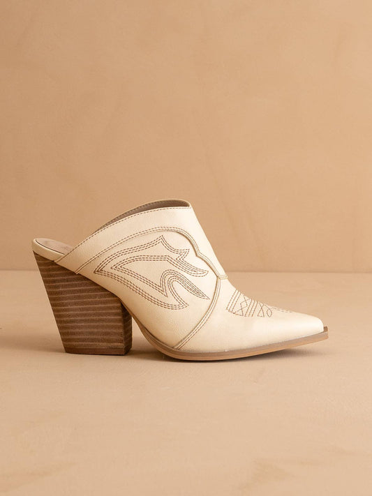 The Kiara Off White Mule