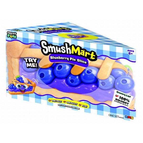 SmushMart Giant Squishy Blueberry Cobbler Pie Slice Fidget Toy (1pc)