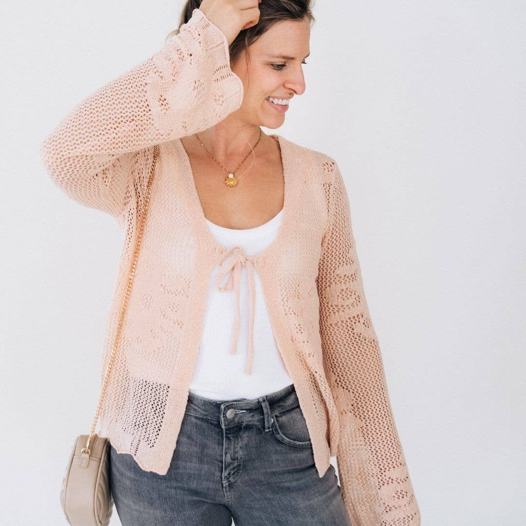 Crochet Bell Sleeve Cardigan