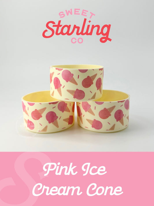 Pink Ice Cream Cones Tumbler Boots