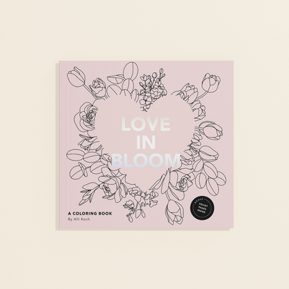 Love in Bloom: A Romantic Adult Coloring Book