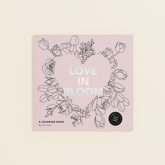 Love in Bloom: A Romantic Adult Coloring Book