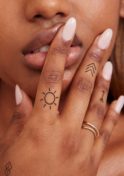 Finger Tats Temporary Tattoo Pack