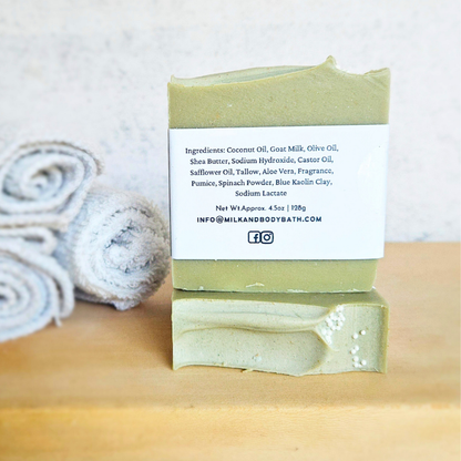 Salted Breeze + Plum Goat Milk Soap | Exfoliating Spa Bar