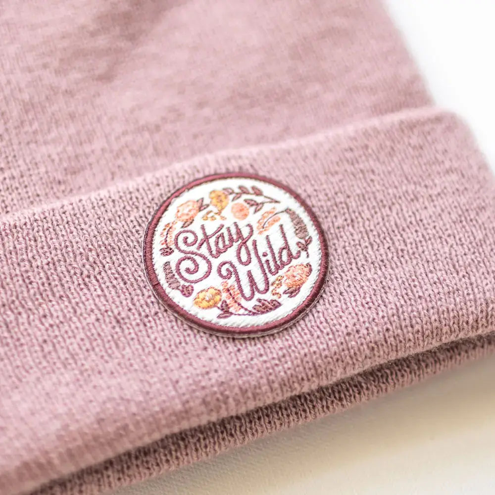 Stay Wild Rose Beanie Youth/Adult