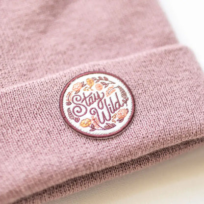Stay Wild Rose Beanie Youth/Adult