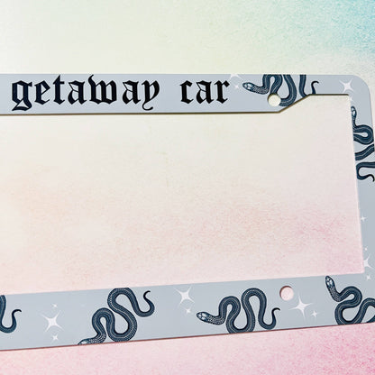 License Plate Frame, Getaway Car Reputation Snakes