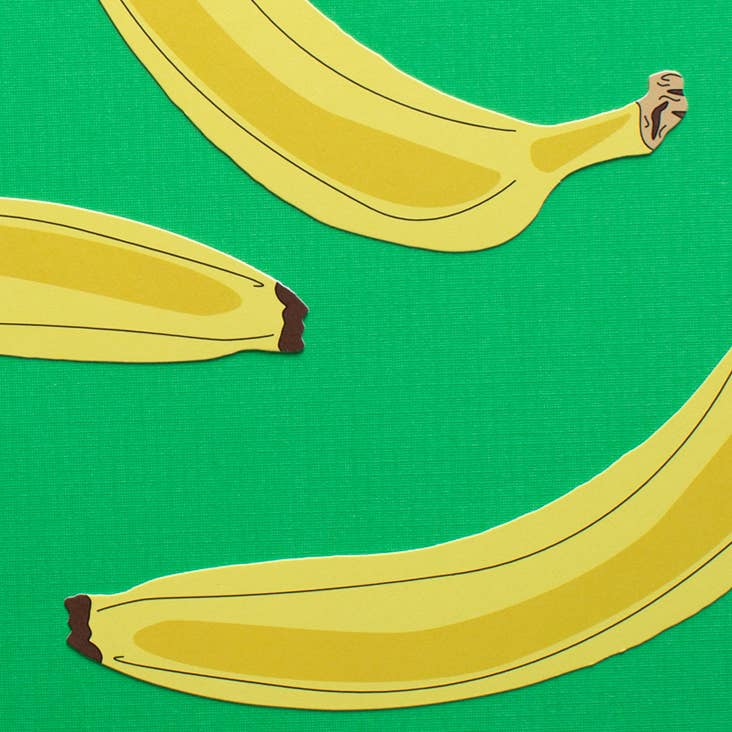 Banana Bookmark (it's die cut!): Banana