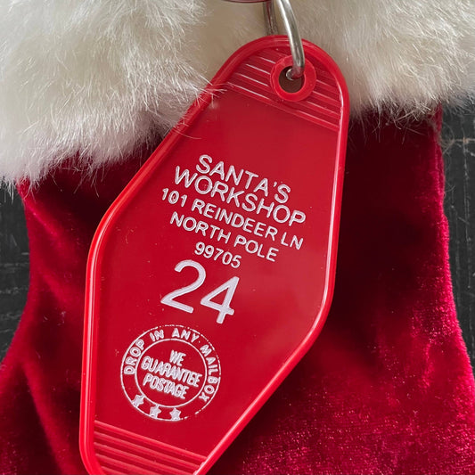 Motel Key Fob - Santa's Workshop