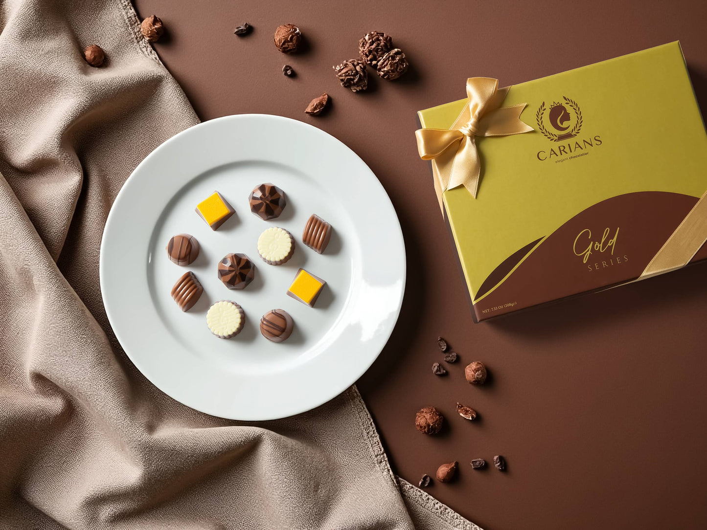 Chocolate Gift Box Gold Collection, Premium Luxury Box