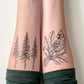 Pine Trees Temporary Tattoo: 1-Pack