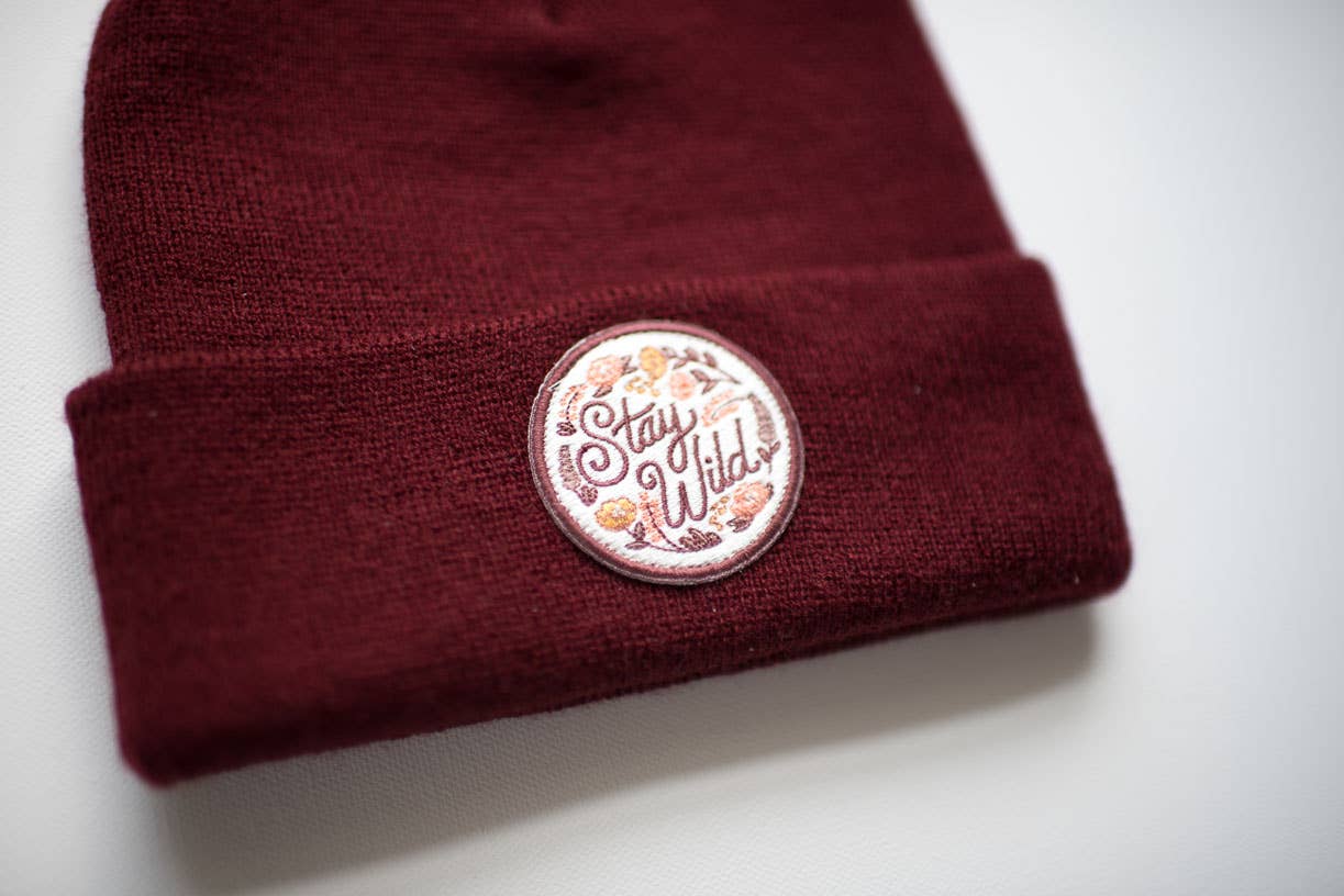 Stay Wild Maple Beanie: Youth/Adult