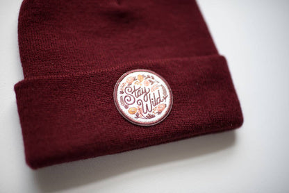 Stay Wild Maple Beanie: Youth/Adult