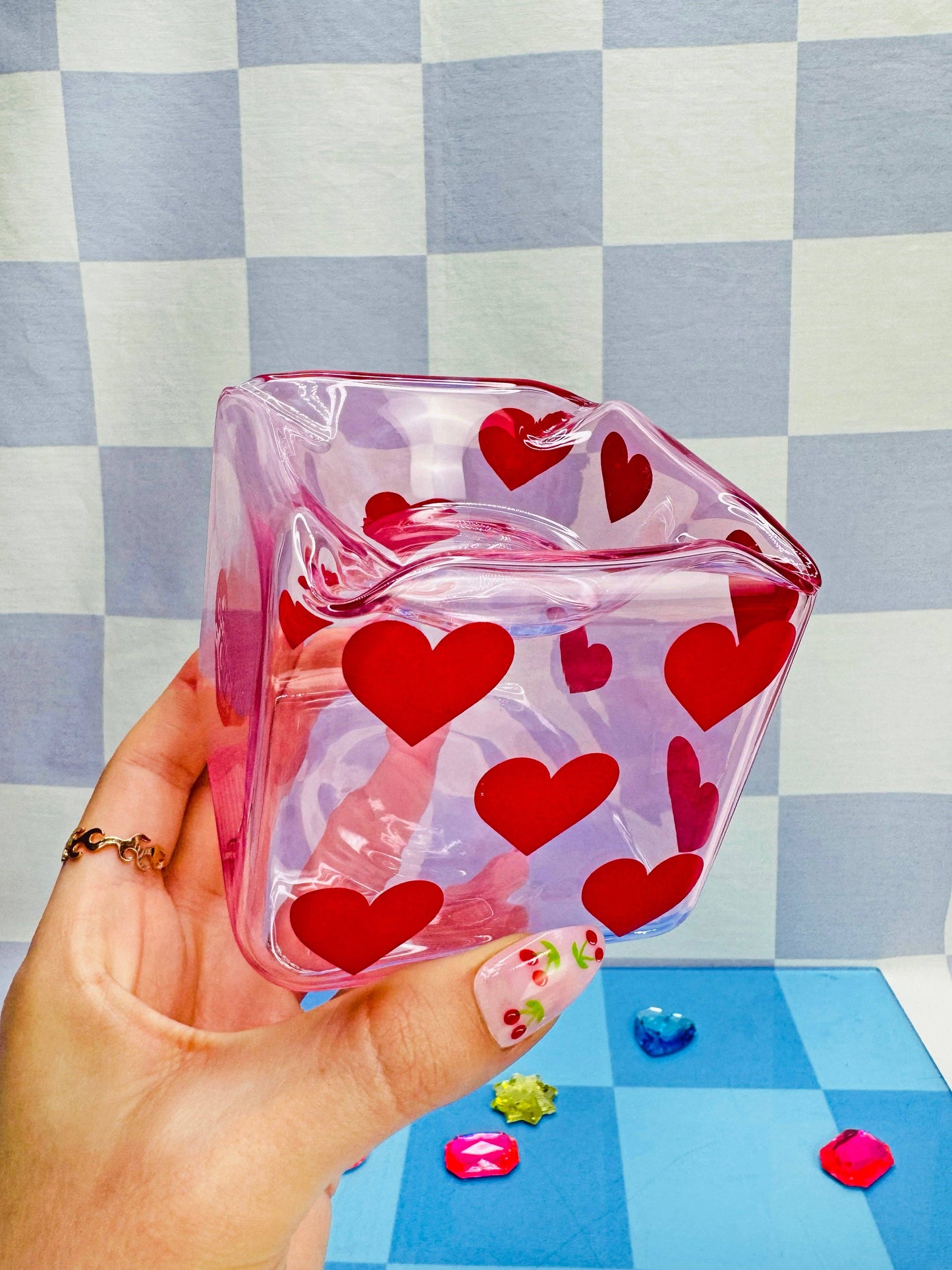 Pink Dice Ash Tray