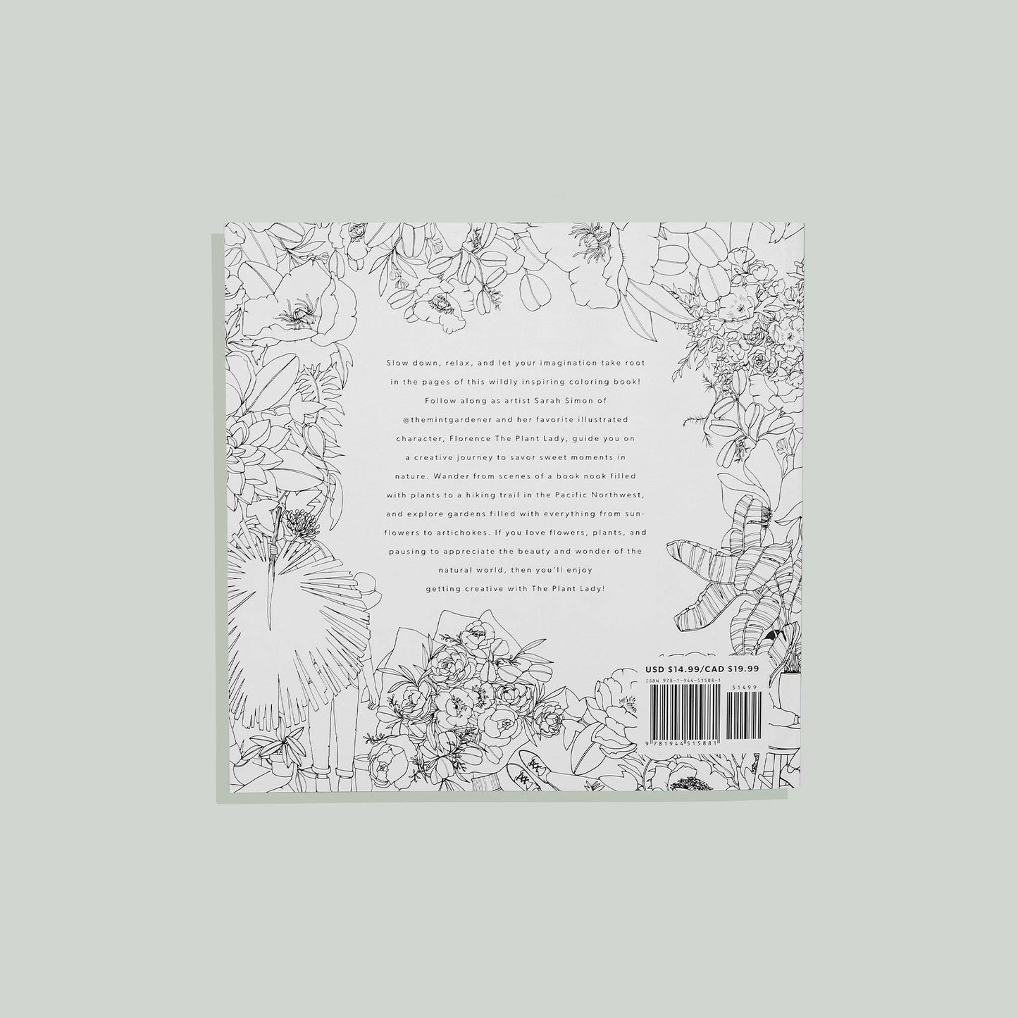 The Plant Lady: A Floral Adult Coloring Book